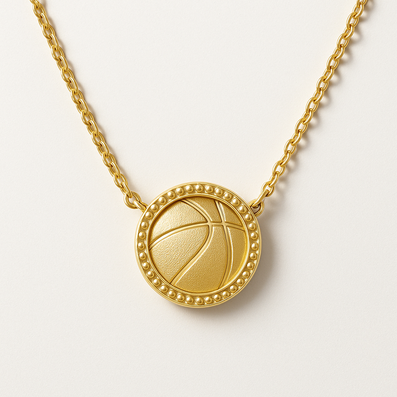 Gold Presidents Gold Necklace Basketball Gold Pendant Necklace