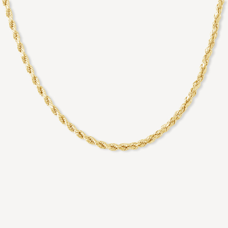 Gold Presidents 10K Gold Chain 10k Yellow Gold / 18" / 4mm 10K Gold Rope Chain 4mm