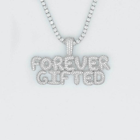 Stacked Custom Bubble Letter Necklaces