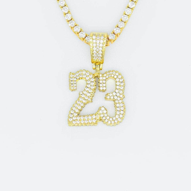 Gold Presidents Custom Number Necklace Custom Western Font Number Necklaces