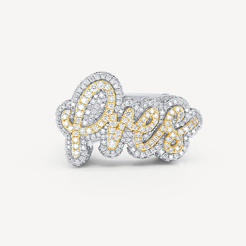 Gold Presidents Custom VVS Diamond Ring 10k White Gold / 6 Custom Diamond Ring - VVS, VS, SI