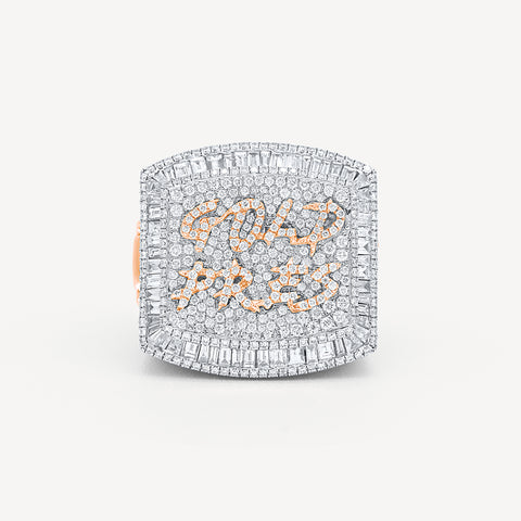 Custom Baguette Diamond Championship Ring