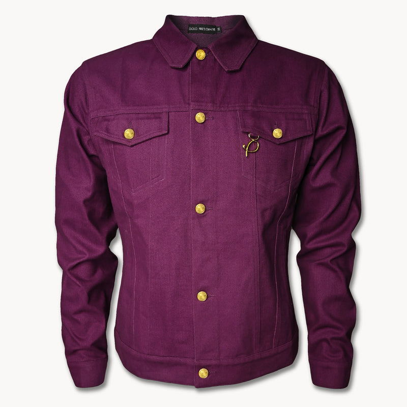 Gold Presidents Denim Jacket S PRES Signature Denim Jacket - Purple