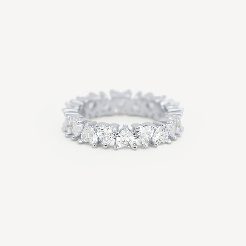 Gold Presidents Diamond Ring 6 Silver Heart Ring