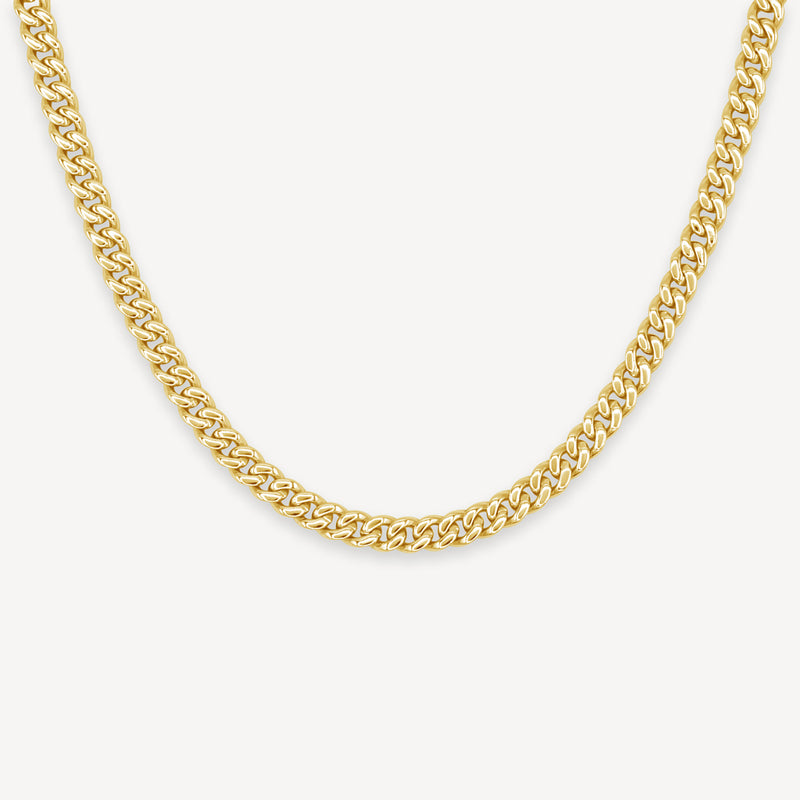 Gold Presidents Gold Cuban Link Chain 16" Premium Miami Cuban Link Chain - 5mm