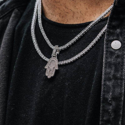 Pendentif Hamsa Diamant