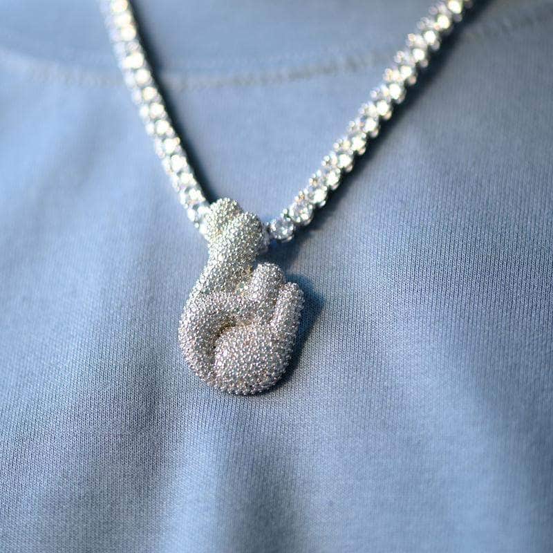 Gold Presidents Pendant Fingers Crossed Emoji Pendant