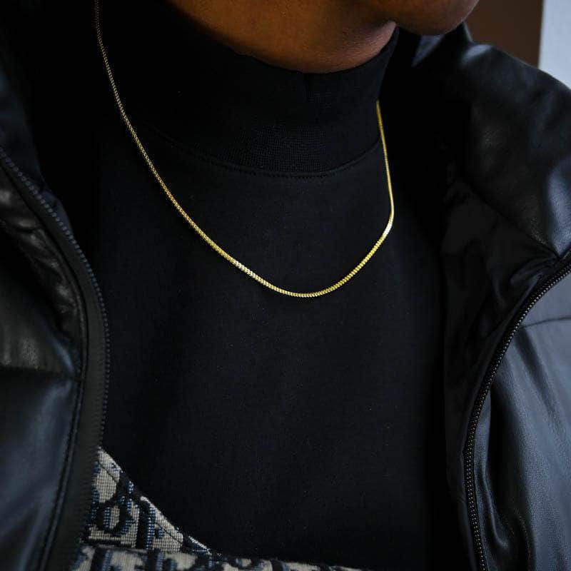 Gold Presidents Real Gold Chain 20" / 2mm 10k Gold Chain - Solid Franco Chain Yellow Gold