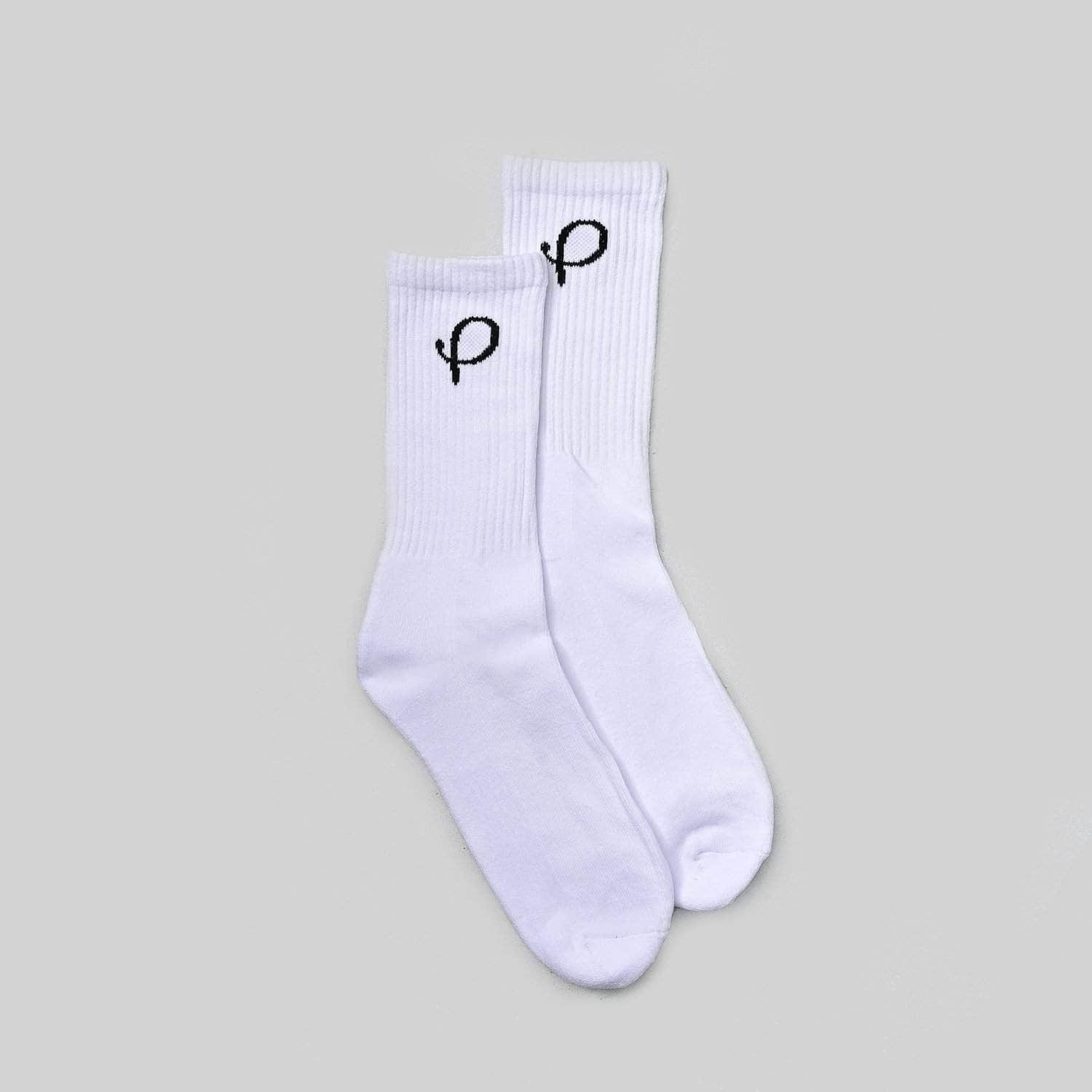 Pres Socks White Pres P Logo Socks