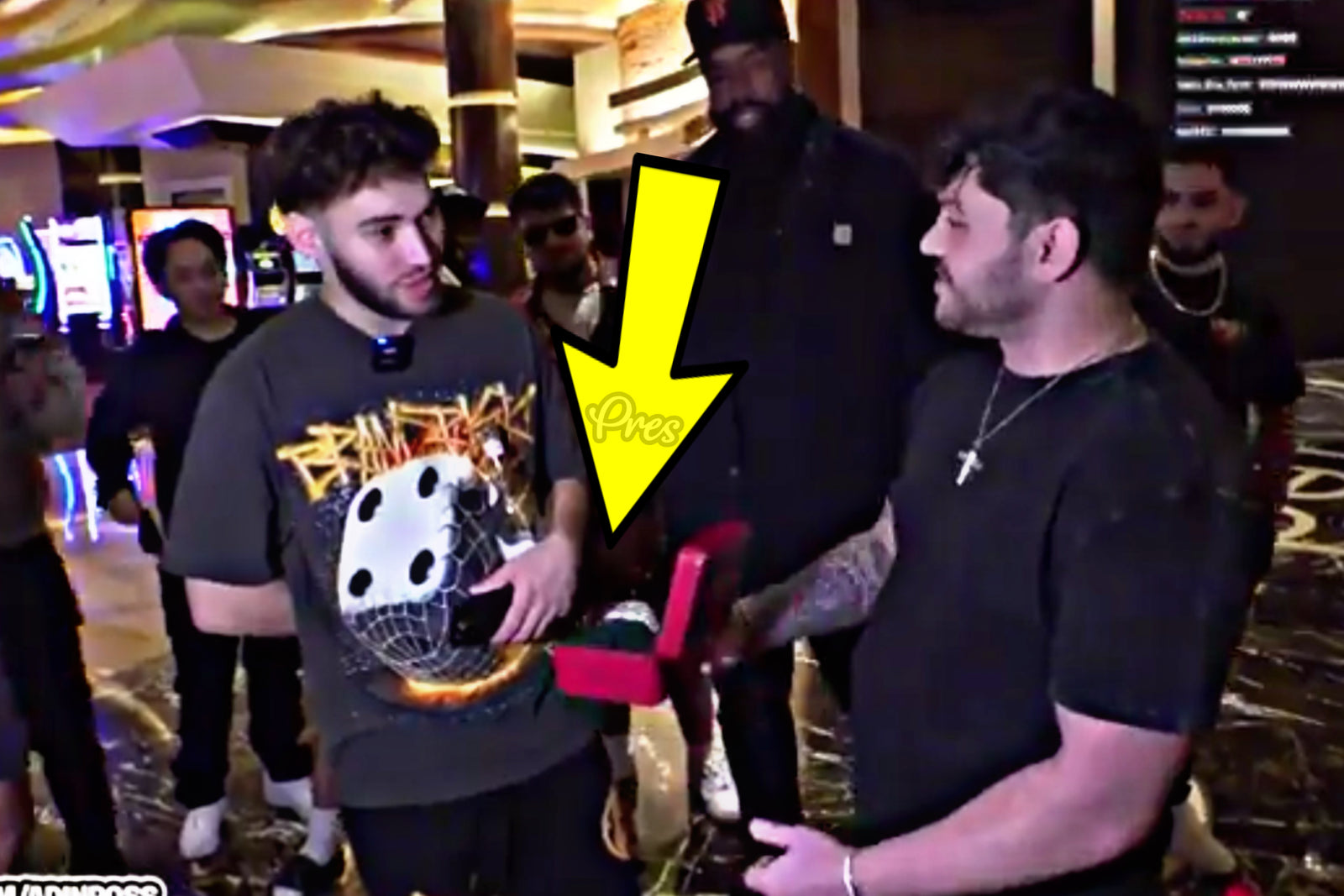 Fan Surprises Adin Ross with Jaw-Dropping  $50k Iced-Out Cartier Watch - Pres