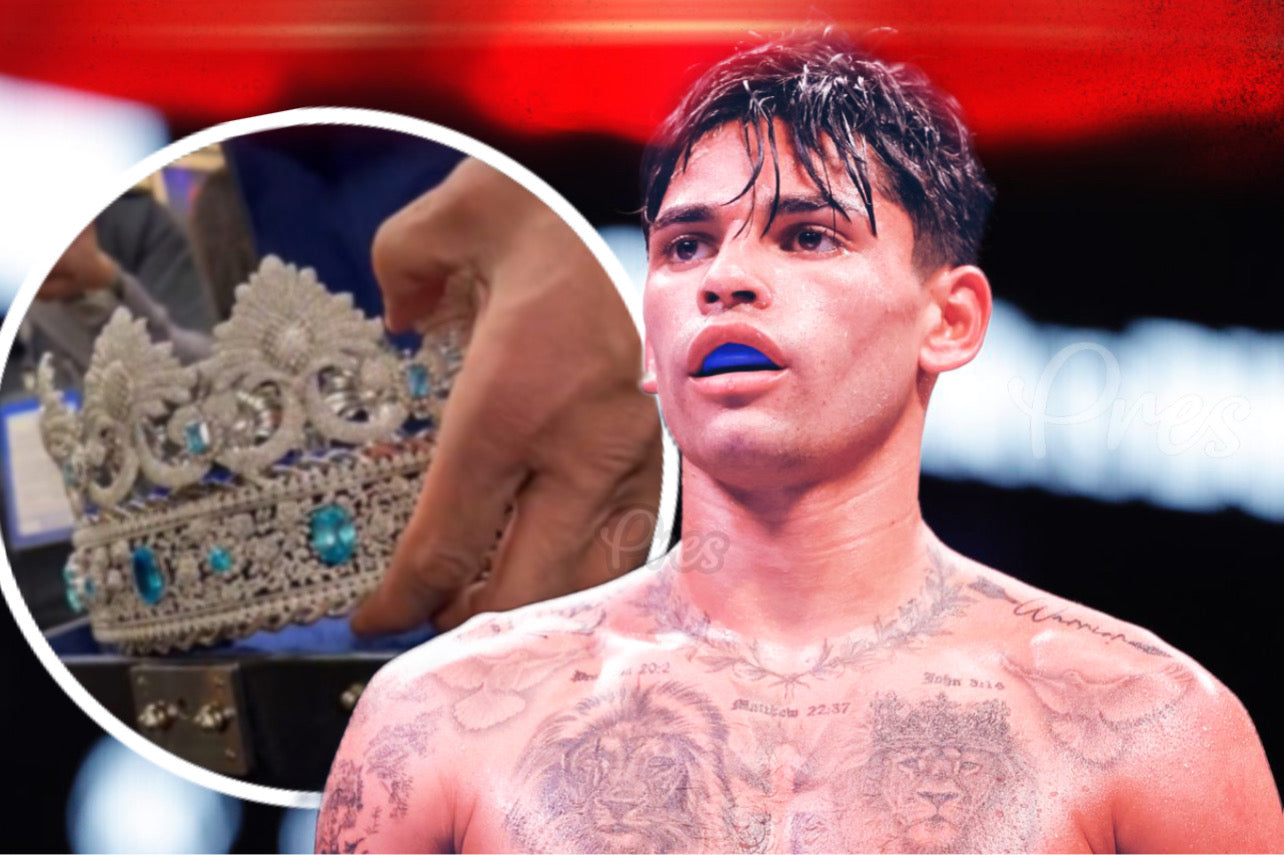 Ryan Garcia Set To Wear Iced-Out Crown For Devin Haney Fight, With Over 15,000 Diamonds