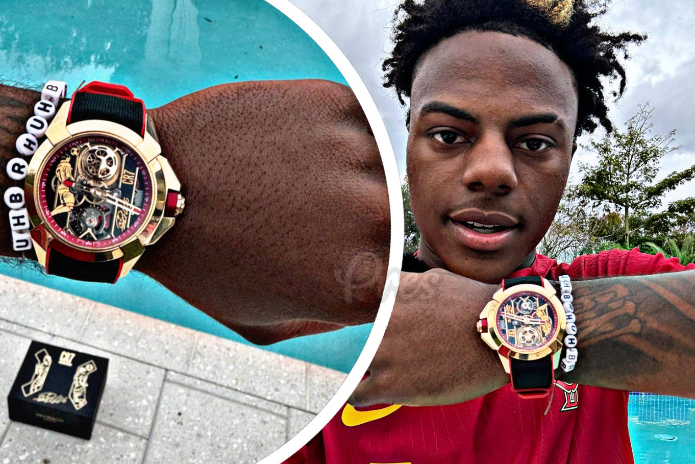Adin Ross Gets IShowSpeed a Stunning $150,000 Cristiano Ronaldo Watch for 19th Birthday - Gold Presidents