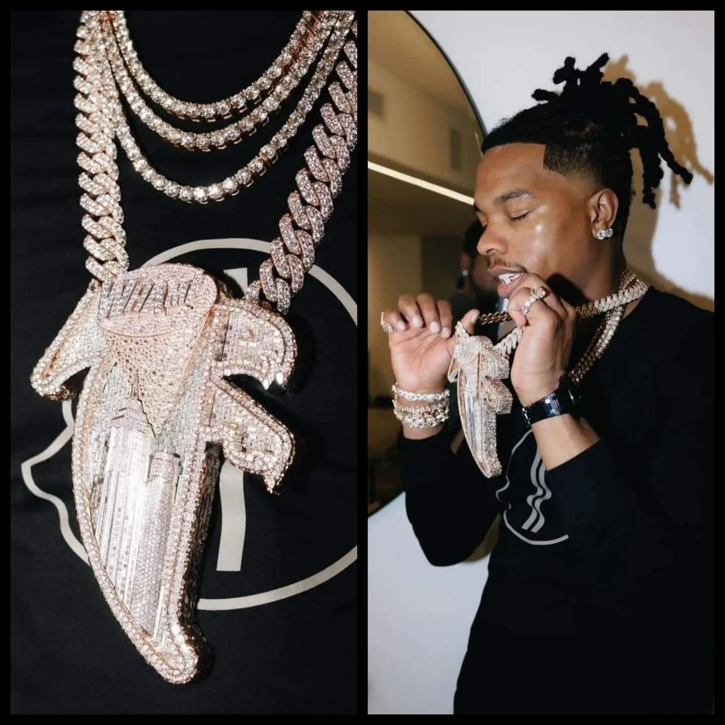 Lil Baby just dropped a cool $2.6M on a custom WHAM chain and rings - Pres