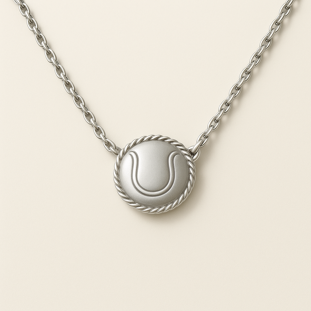 Tennis Gold Pendant Necklace