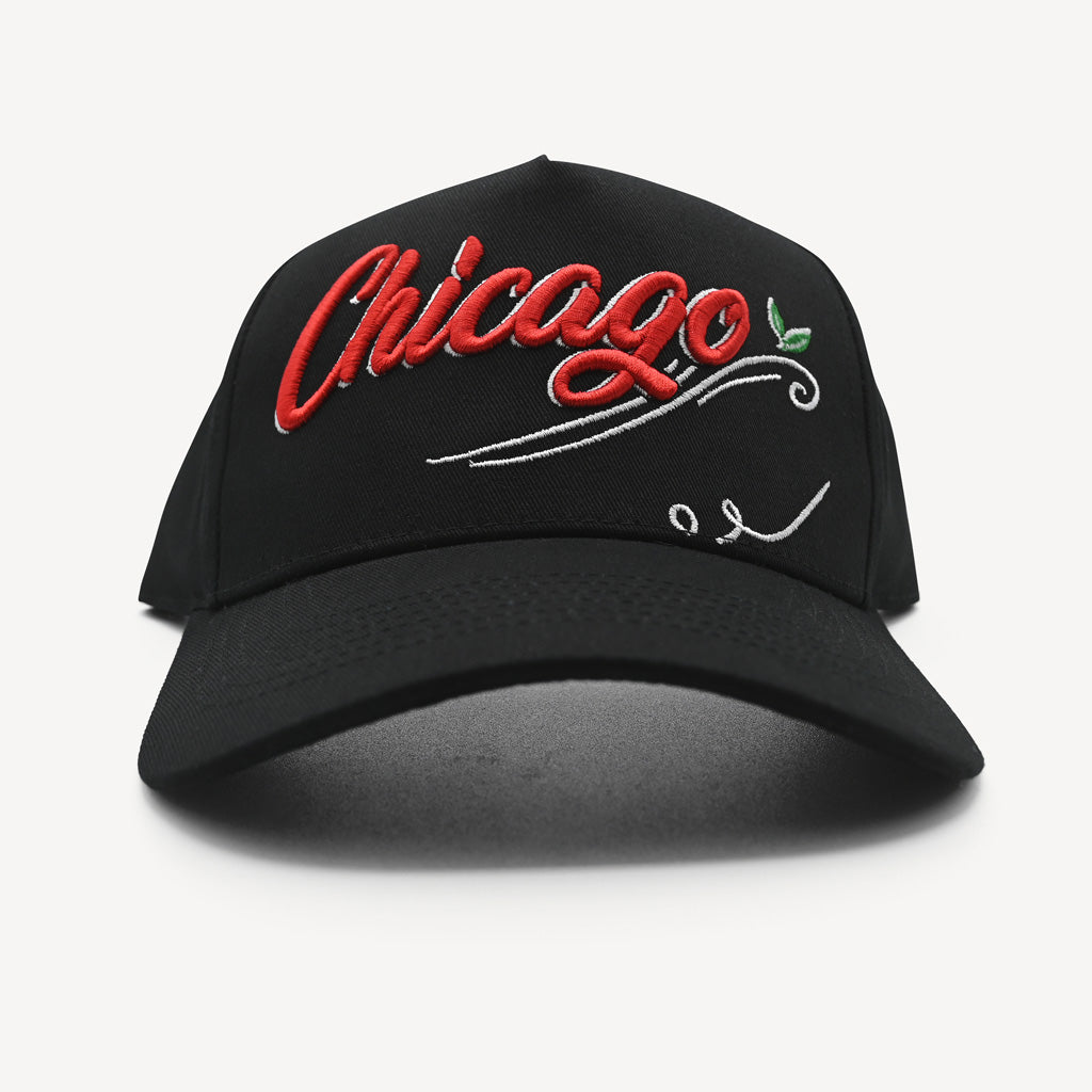 Sombrero dorado con logo Pres