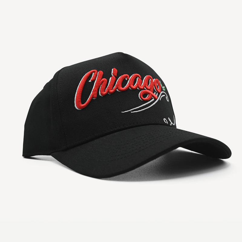 Chicago Black Snapback Hat