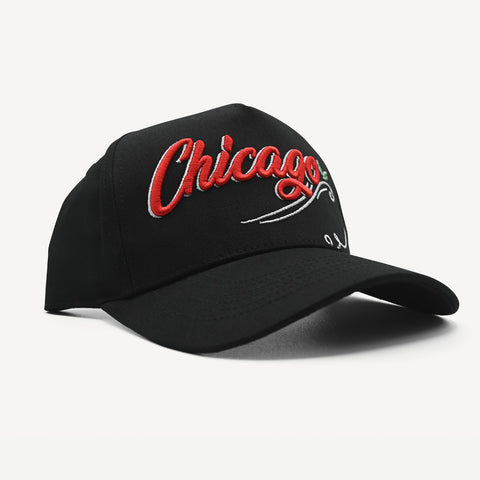 Chicago Black Snapback Hat