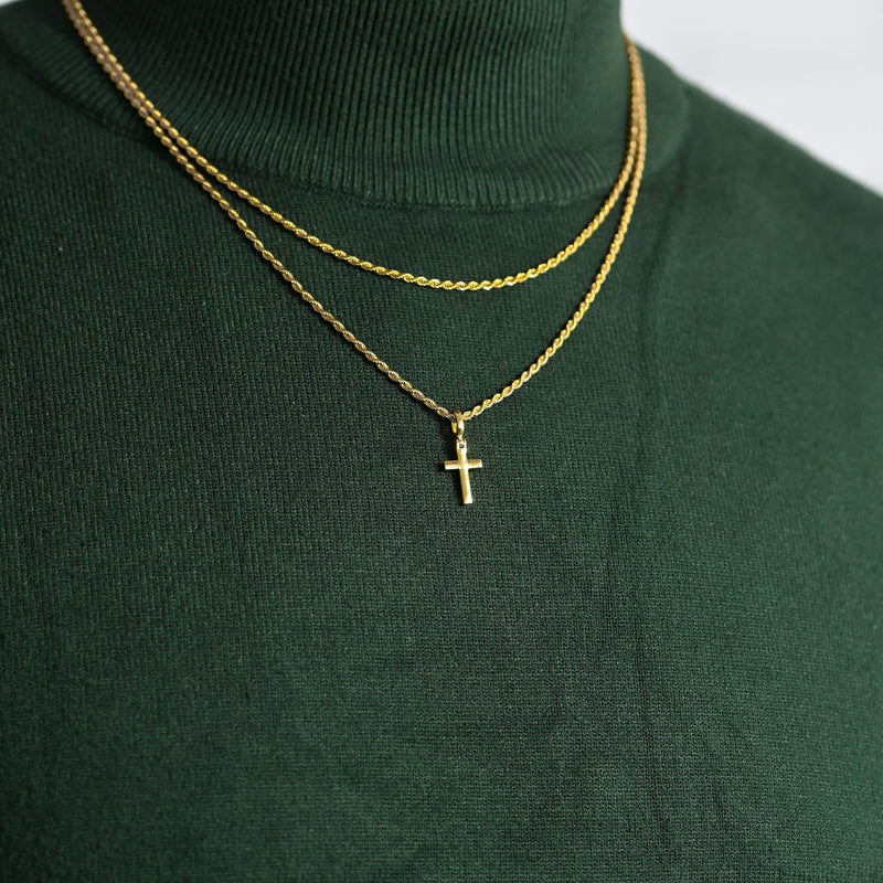 Lot de colliers avec croix en or (mini)