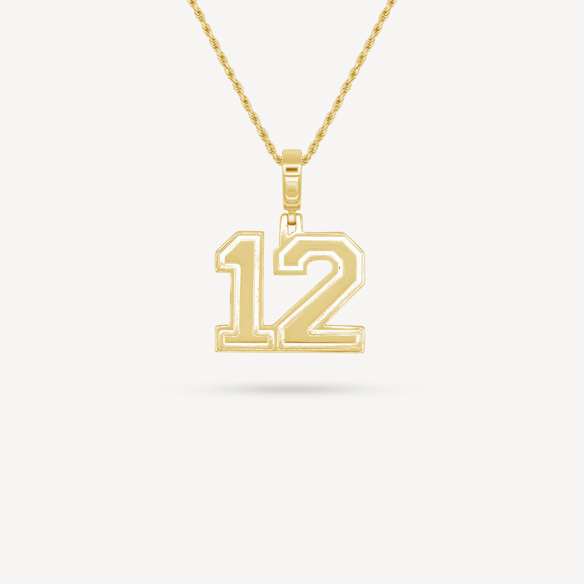 Gold Presidents Custom Number Necklace Gold Number Necklace