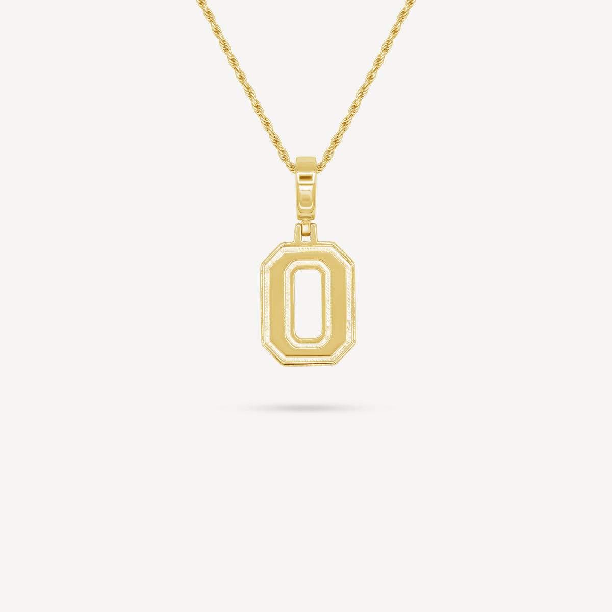 Gold Presidents Custom Number Necklace Yellow Gold / 0 Gold Number Necklace