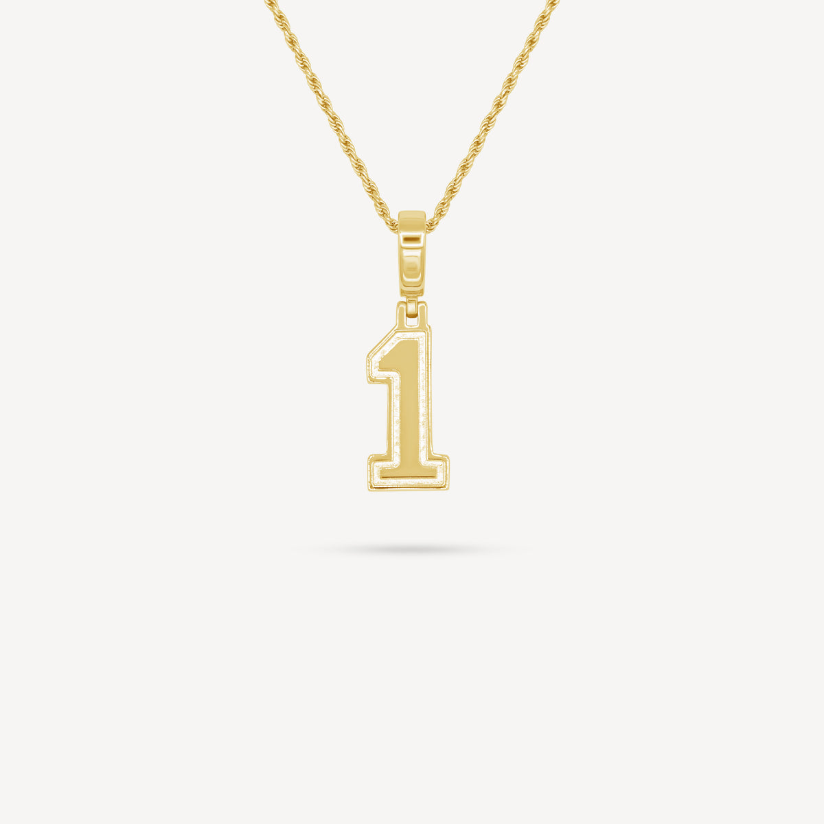 Gold Presidents Custom Number Necklace Yellow Gold / 1 Gold Number Necklace