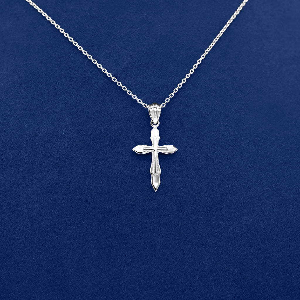 Gold Presidents Gold Cross Pendant White Gold Small Gold Passion Cross Necklace