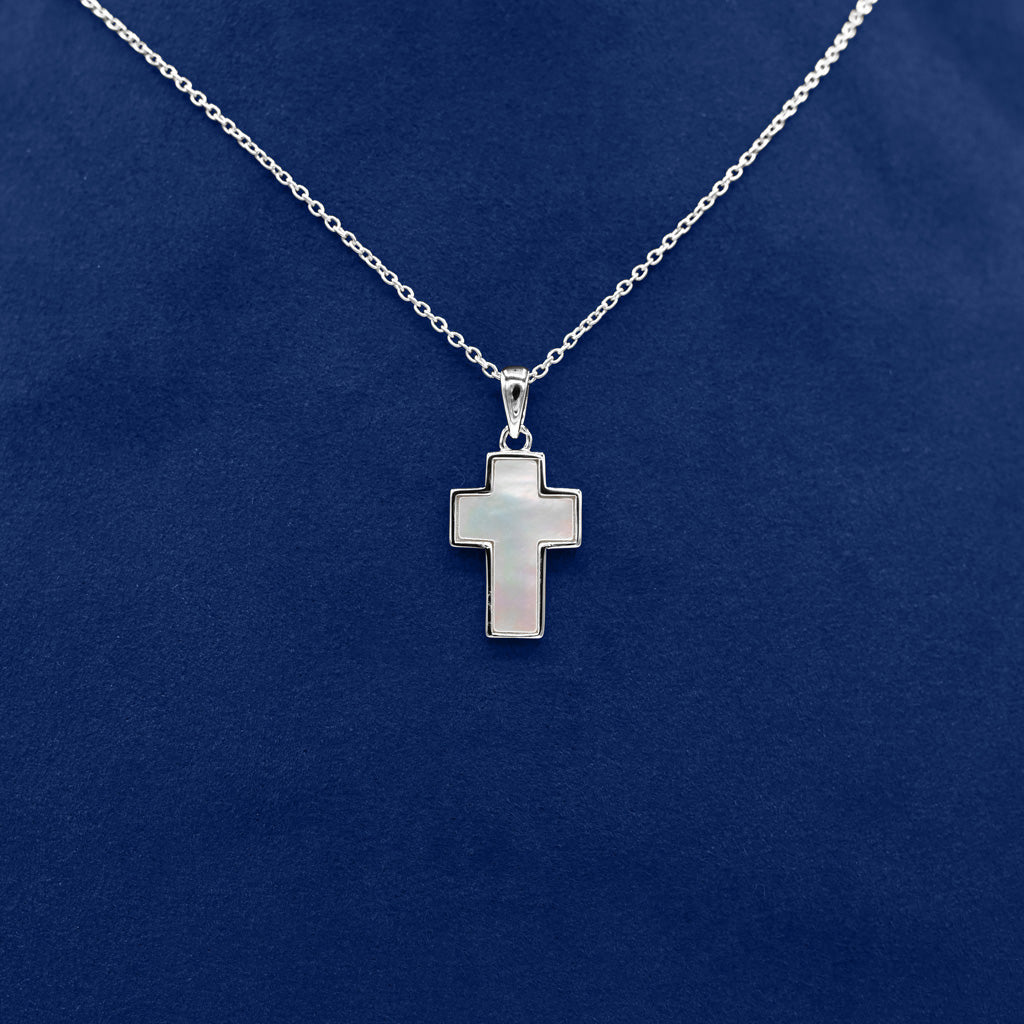 Gold Presidents Gold Cross Pendant White Gold White Enamel Gold Cross Necklace