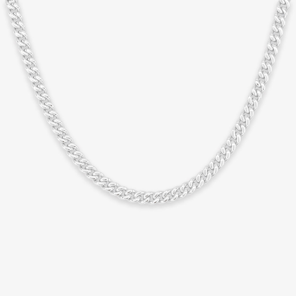 Gold Presidents Gold Cuban Link Chain 16" Premium Silver Miami Cuban Link Chain - 5mm