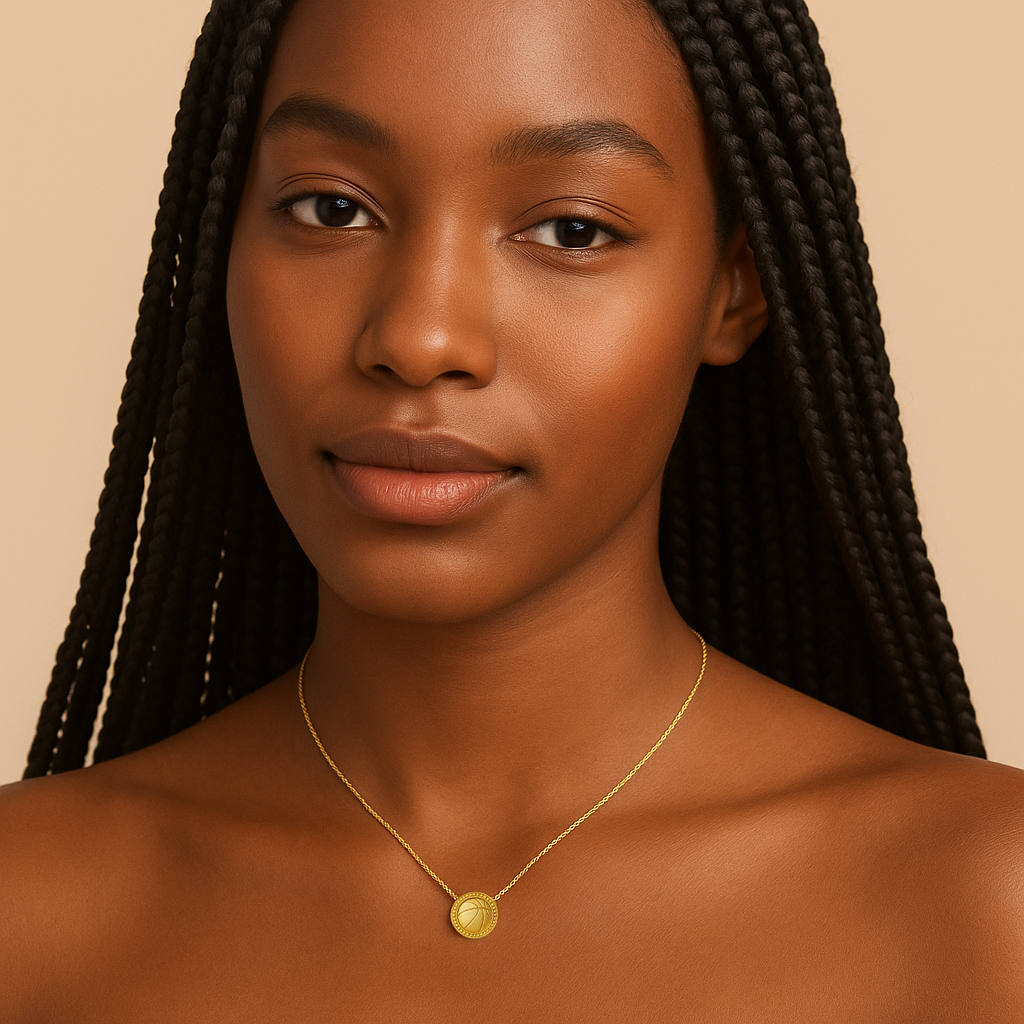 Gold Presidents Gold Necklace Basketball Gold Pendant Necklace