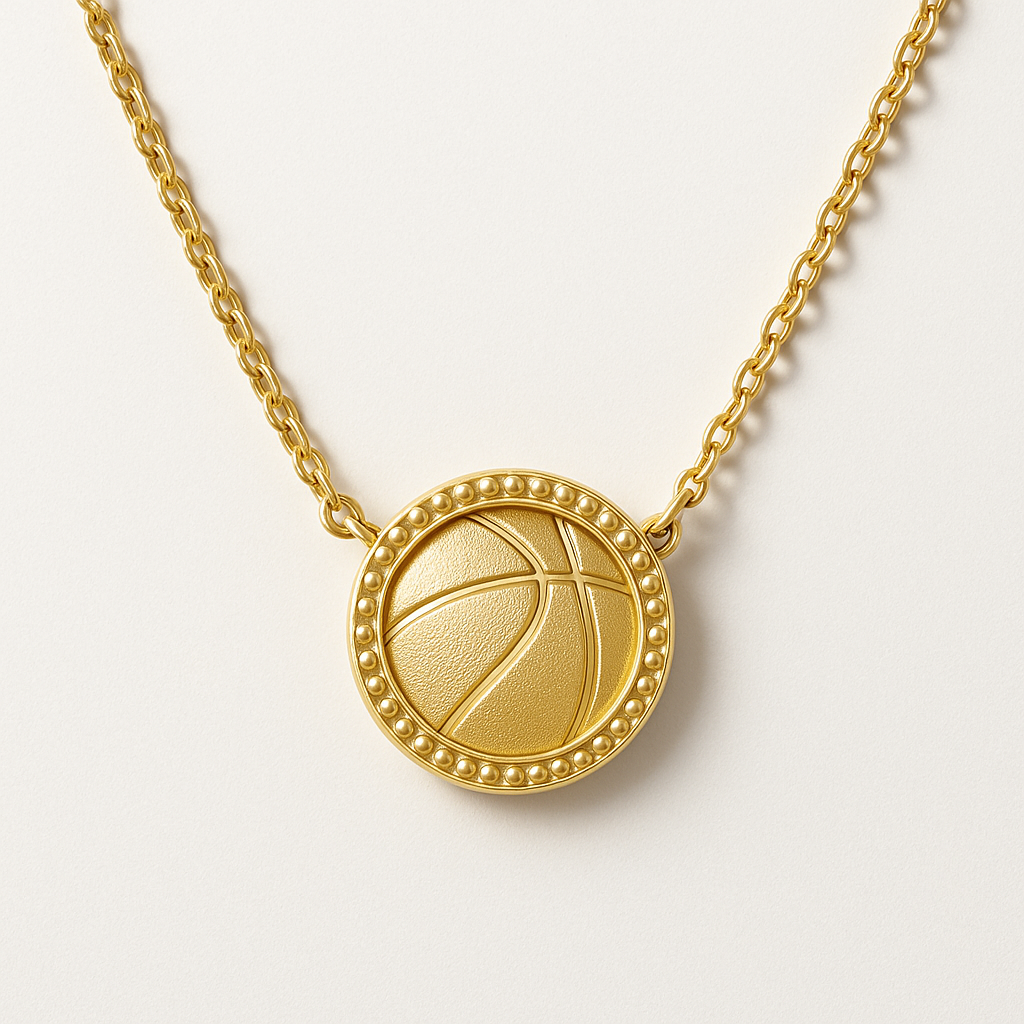 Gold Presidents Gold Necklace Basketball Gold Pendant Necklace