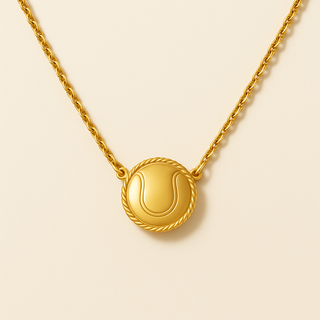 Pendentif nom cursif personnalisé pour femme - Or jaune