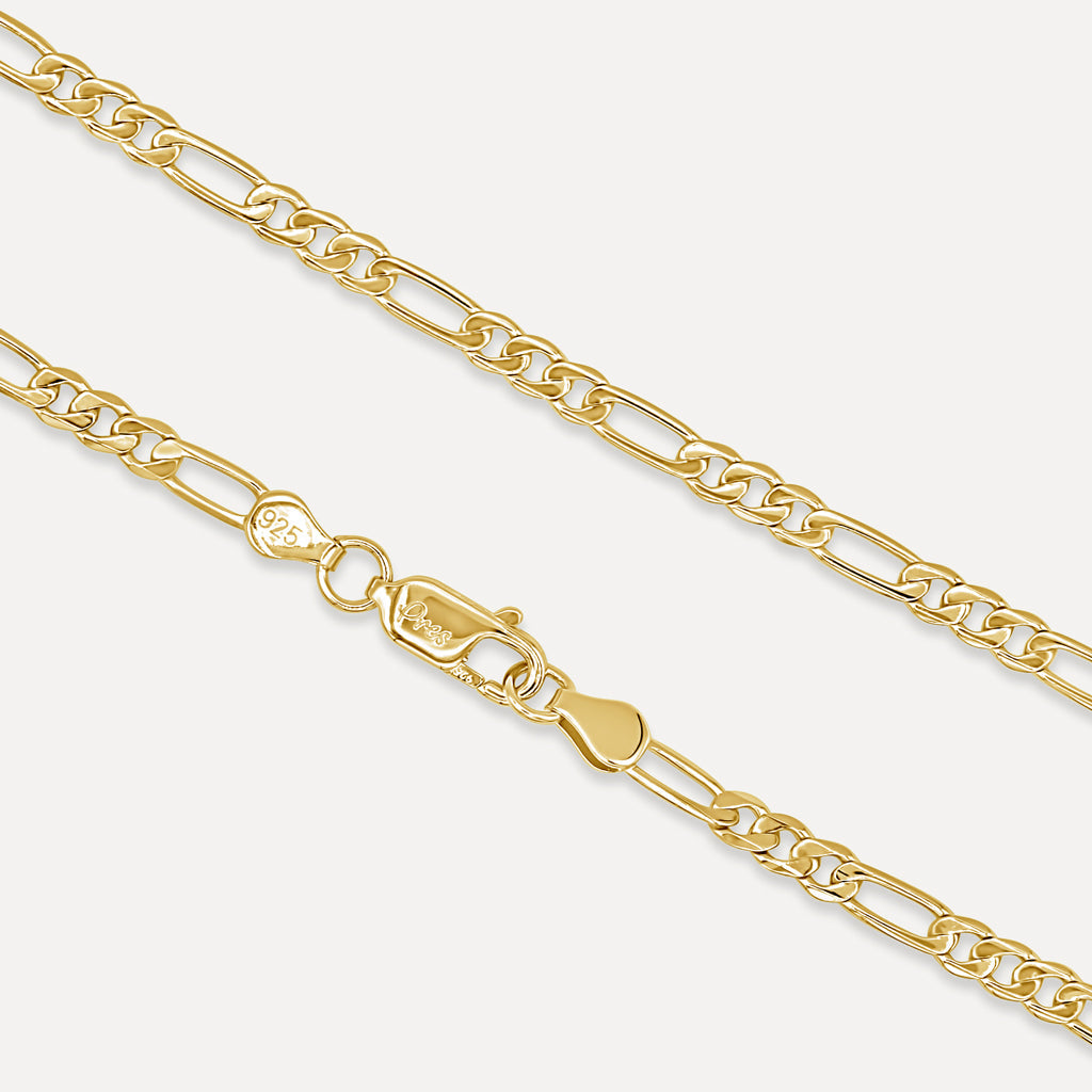Gold Presidents Gold Rope Chain Gold Figaro Chain - 2.5mm
