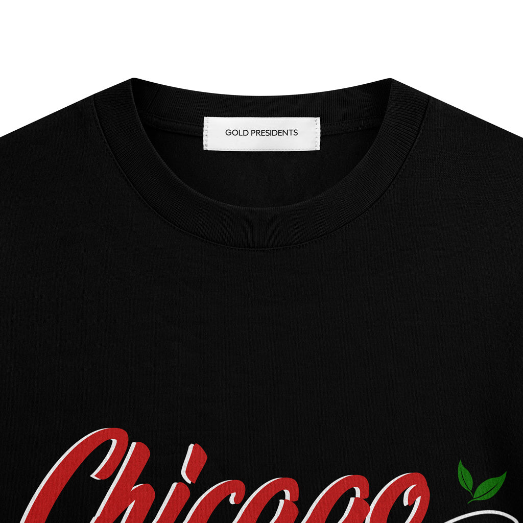 Gold Presidents T Shirt Chicago Graphic Cotton T-Shirt