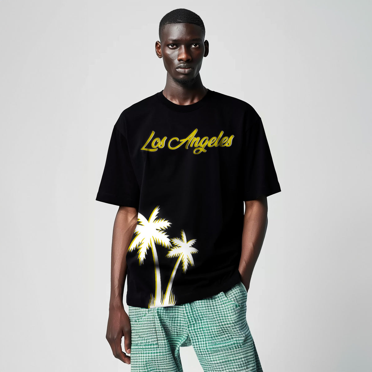 Gold Presidents T Shirt Los Angeles Graphic Cotton T-Shirt