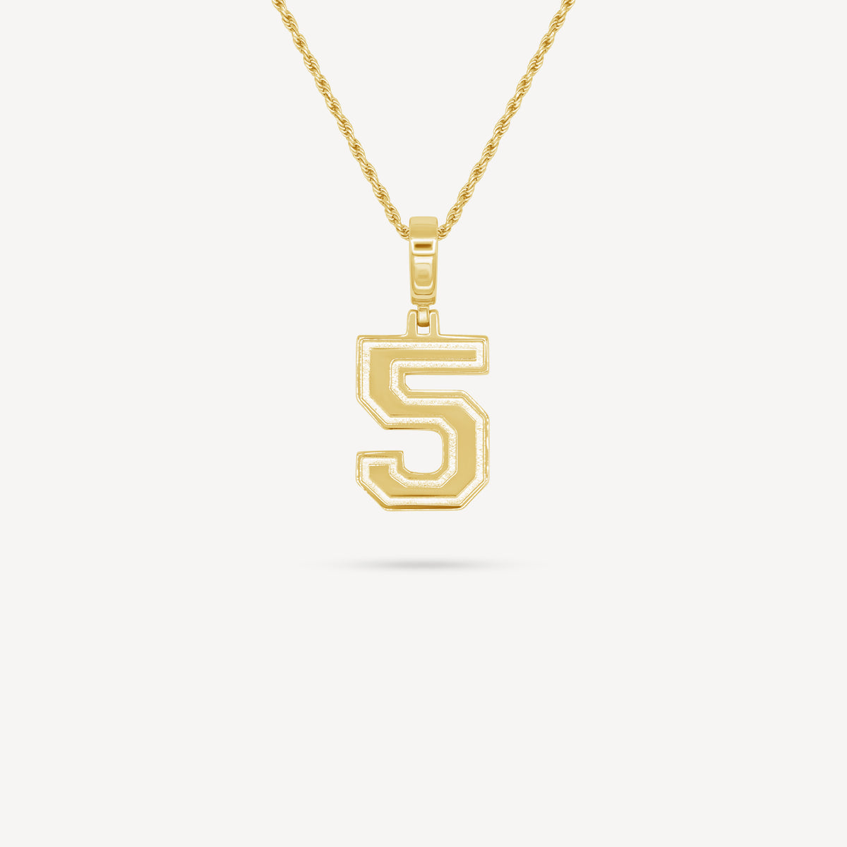 Gold Number Necklace
