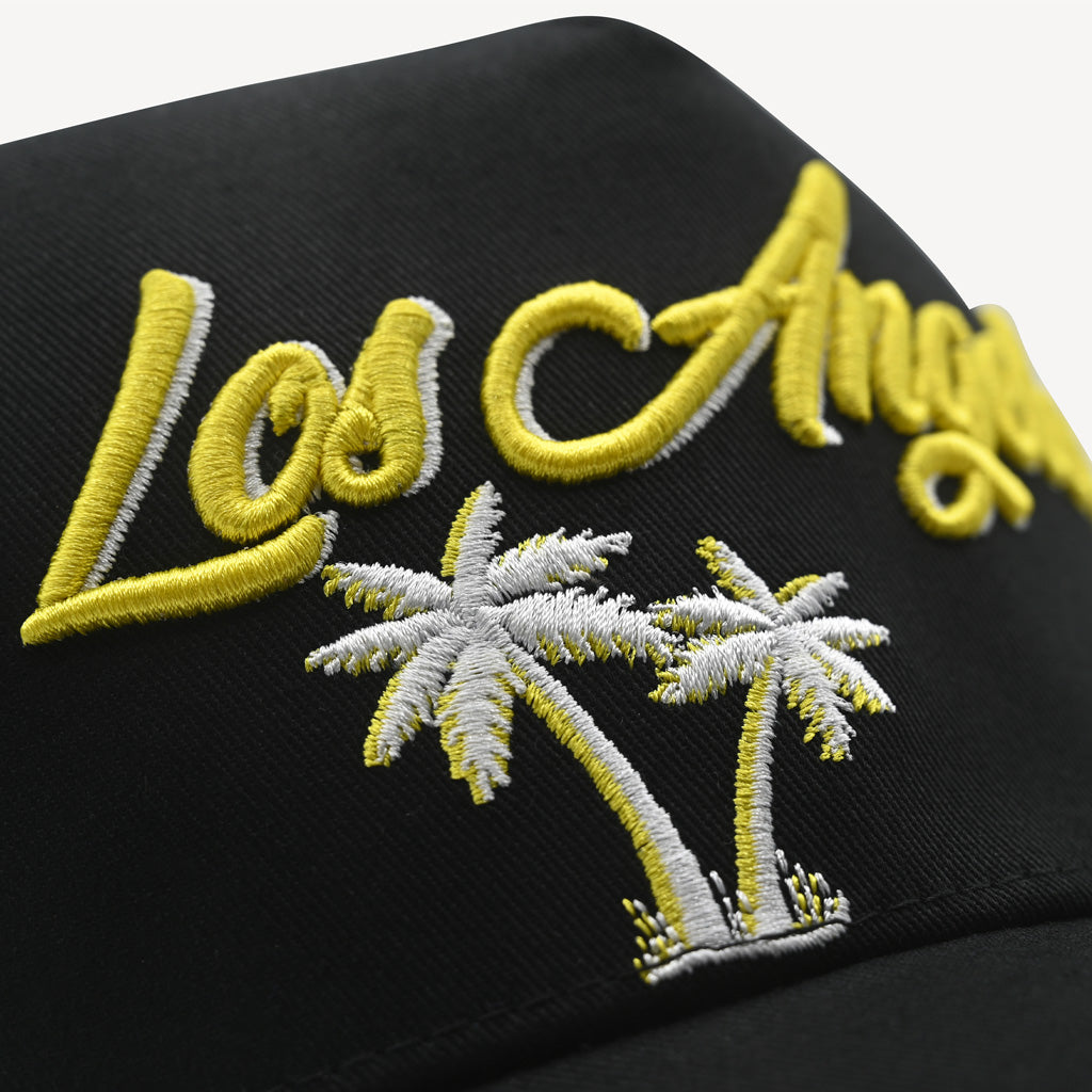 Los Angeles Black Snapback Hat