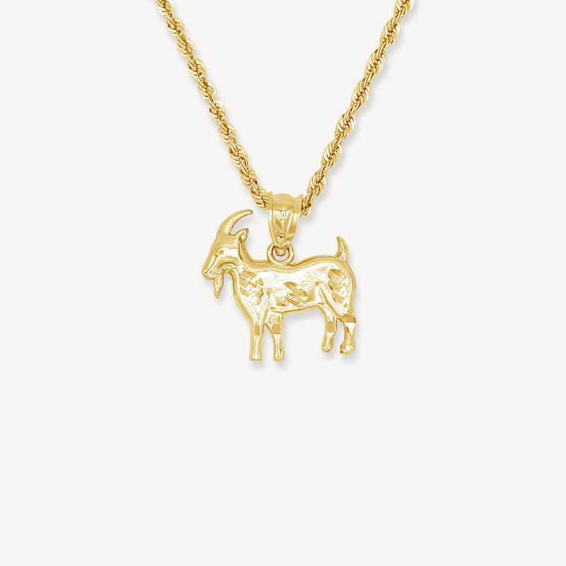 10k Gold Goat Pendant