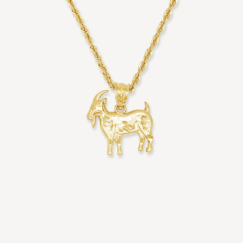 10k Gold Goat Pendant