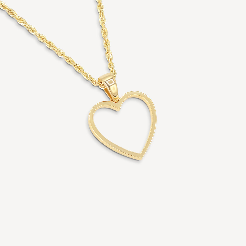 Buy Revere 9ct Gold CZ Heart Pendant Necklace Pendant Necklace | Womens  necklaces | Argos