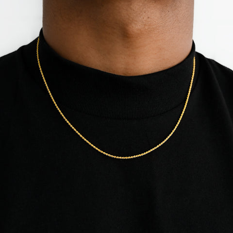 Gold Rope Chain 2mm