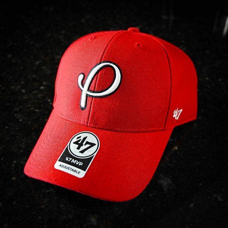 Gold Presidents P X '47 Brand MVP Hat - Red