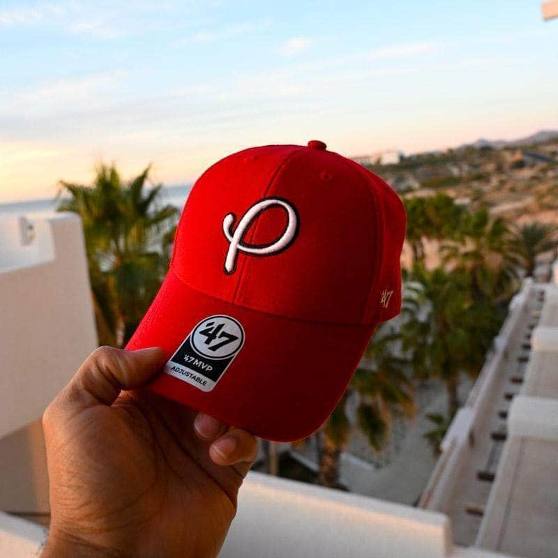 P Logo Leather Trucker Hat - Snake - Gold Presidents