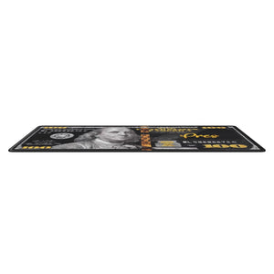 $100 Dollar Bill Black Money Rug | Gold Presidents