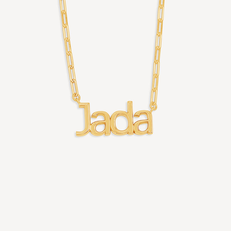 14K Solid Gold Cursive Name Necklace Personalized Family Necklace Friends  Gift. | eBay
