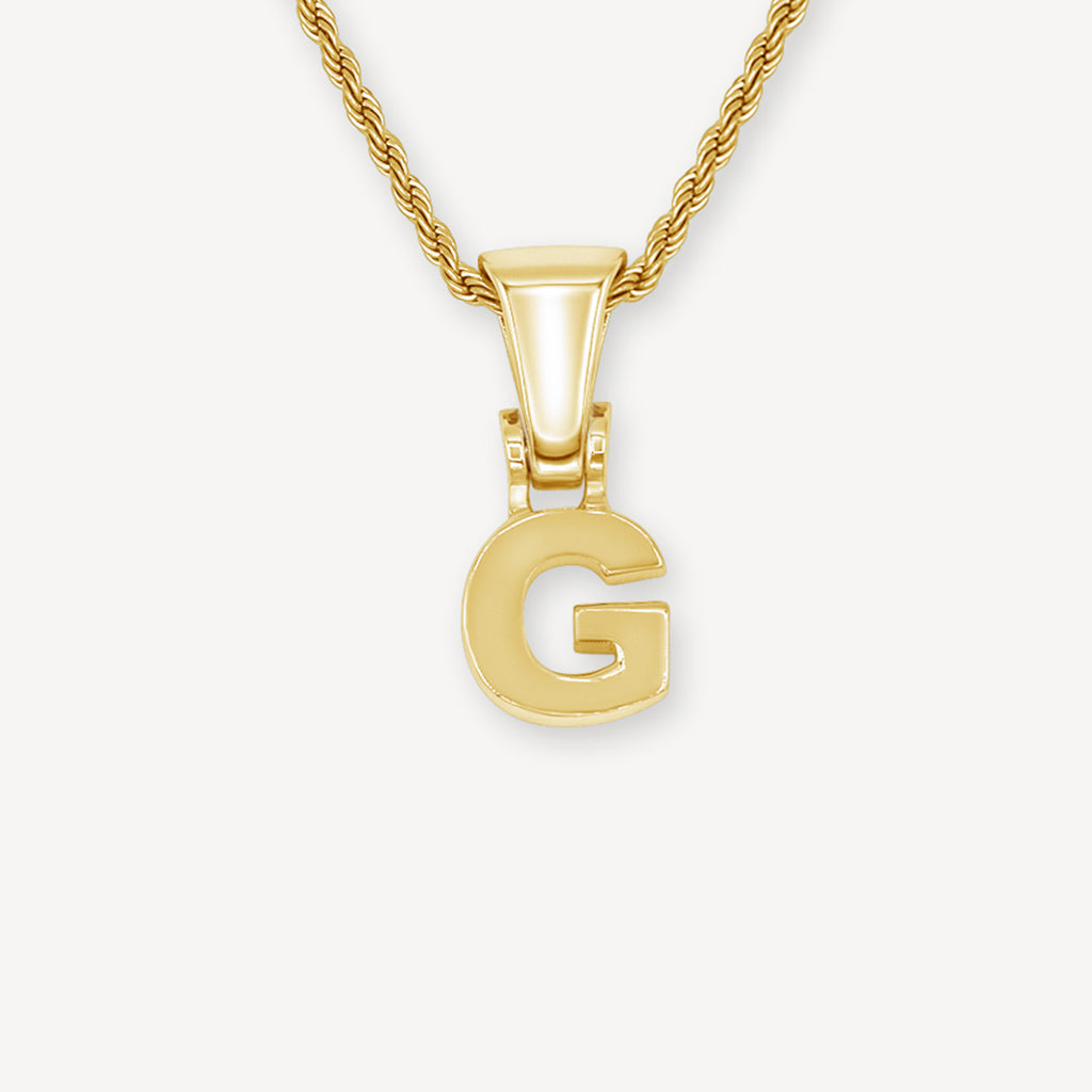 Single Gold Block Letter