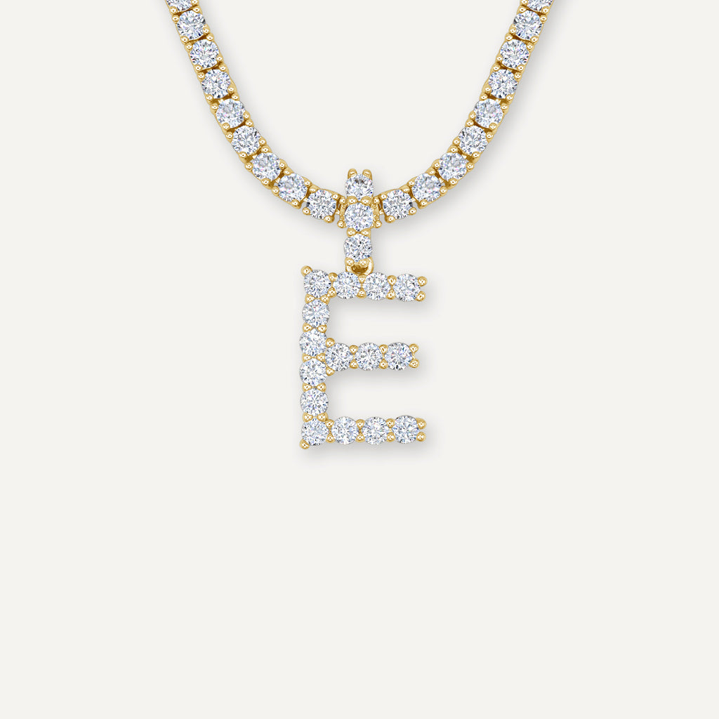 Diamond Letter S Initial Framed by a Polished Loop 14k White Gold Pendant  Necklace - Diamond & Design