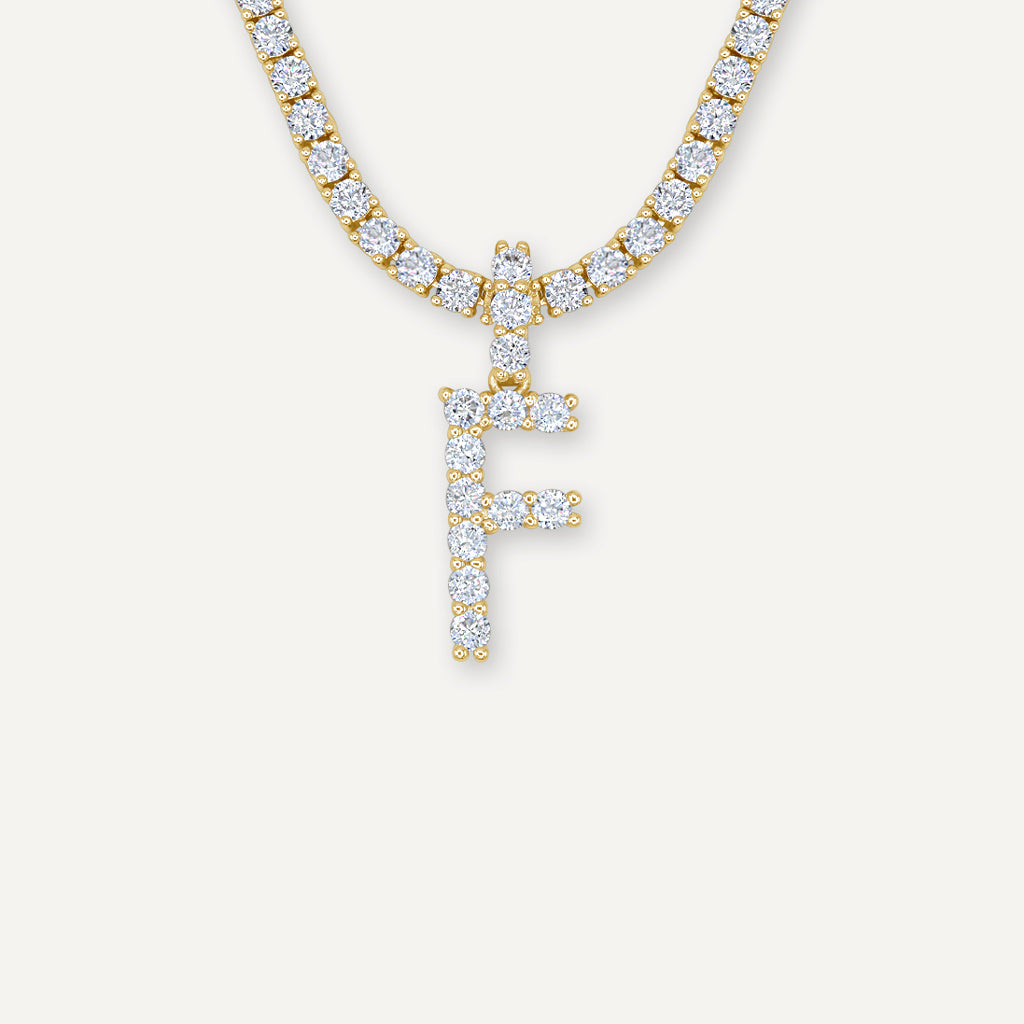 Diamond Initial Necklace