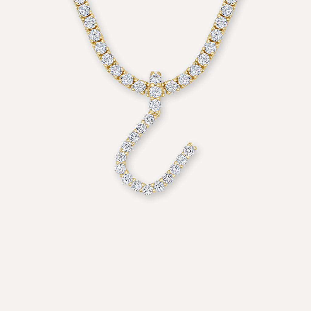 Diamond Initial Necklace