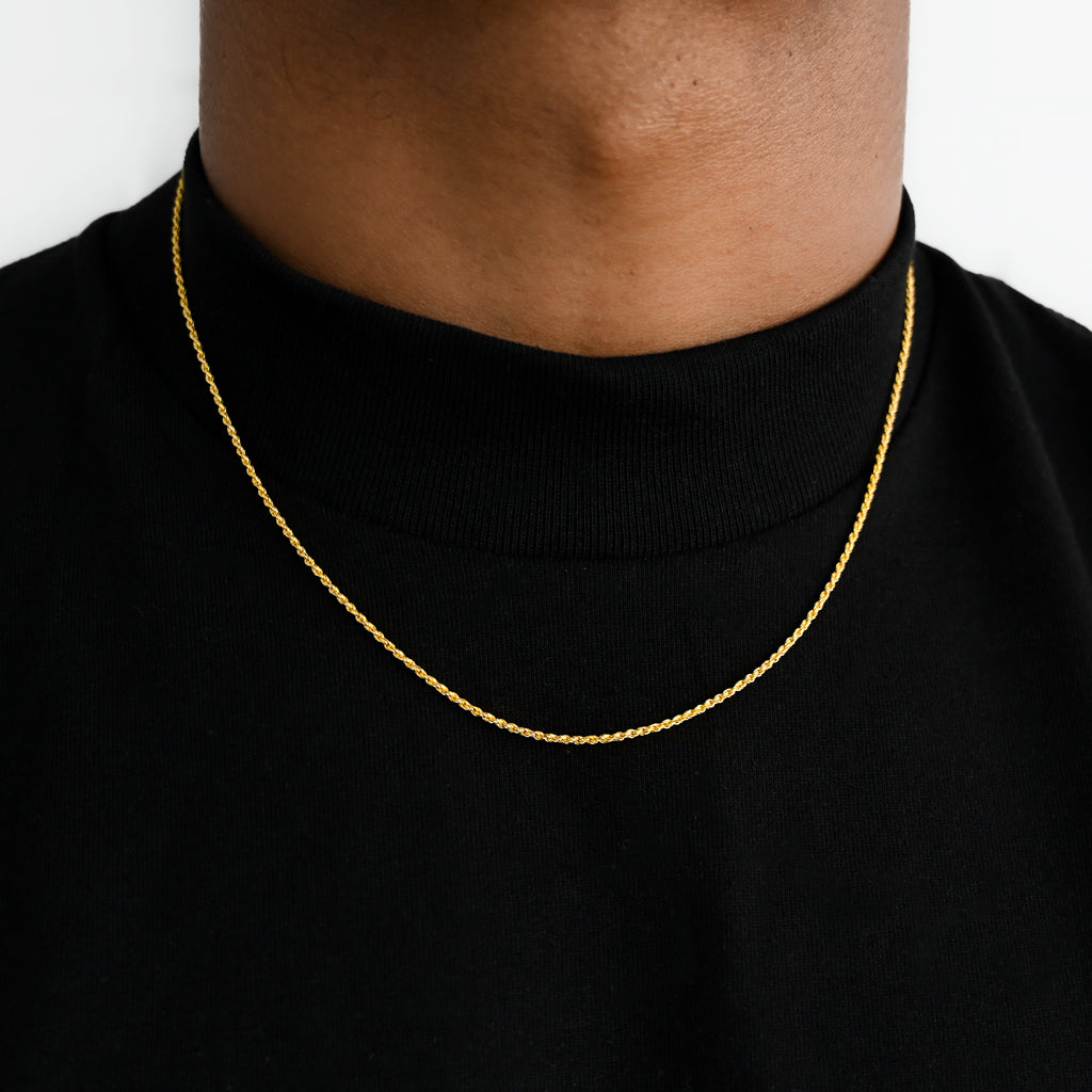 Gold Presidents 10K Gold Chain 10k Yellow Gold / 18" / 1.5mm 10k Gold Rope Chain 1.5mm