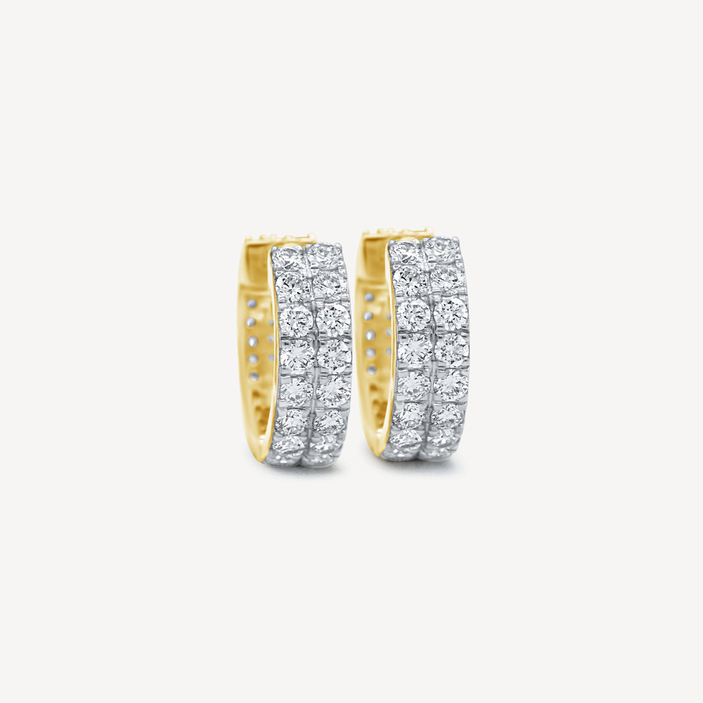 Gold Presidents 10K Gold Earrings 10k Gold Hoop Earrings - Reversible